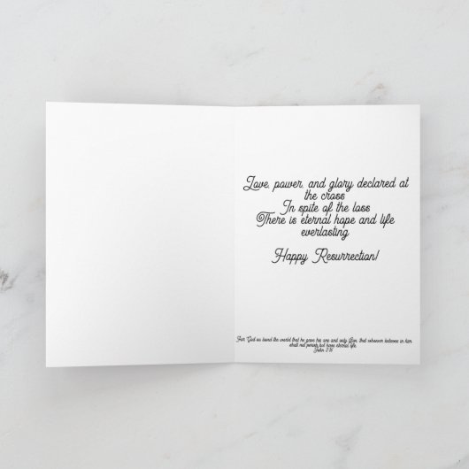 Carte Joyeuse fête de Pâques (Intérieur)