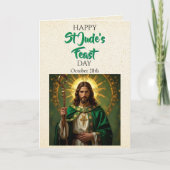 Carte Joyeuse fête de saint Jude | 28 octobre (Devant)
