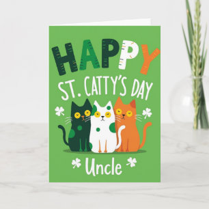 Carte Joyeuse Fête de Sainte Cattys Oncle Card