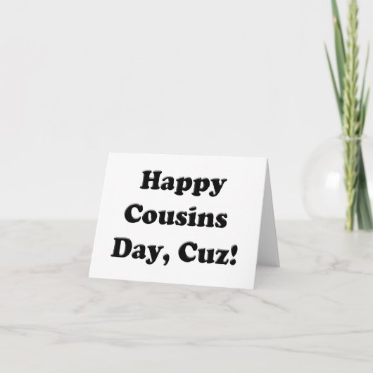 Carte Joyeuse fête des Cousins (Devant)