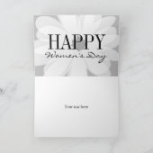 Carte Joyeuse Fête des Femmes belle conception de fleur  (Intérieur)