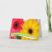 Carte Joyeuse Fête des Infirmières Gerber Daises (Devant)