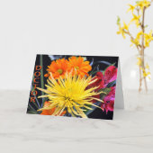 Carte Joyeuse fête des médecins florale (Fleur jaune)