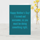 Carte Joyeuse Fête des Mères (Fleur jaune)