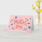 Carte Joyeuse Fête des mères (Fleur jaune)