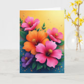 Carte Joyeuse fête des Mères (Fleur jaune)
