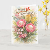 Carte Joyeuse Fête des Mères (Fleur jaune)