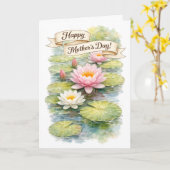 Carte Joyeuse fête des Mères  (Fleur jaune)