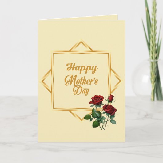 Carte Joyeuse Fête des mères (Devant)