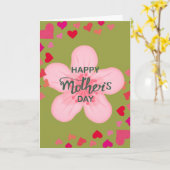 Carte Joyeuse fête des mères (Fleur jaune)