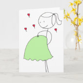 Carte Joyeuse fête des mères (Fleur jaune)