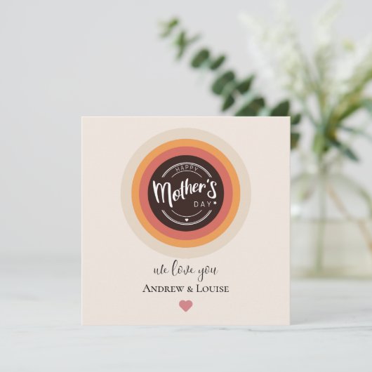 Carte Joyeuse fête des mères (Debout devant)