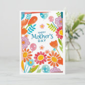 Carte Joyeuse fête des mères (Debout devant)