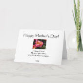 Carte Joyeuse fête des Mères ! (Dos)