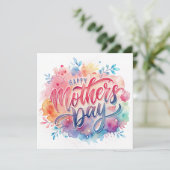 Carte Joyeuse Fête des Mères (Debout devant)