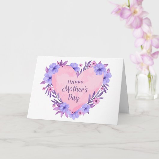 Carte Joyeuse Fête des mères (Orchidée)