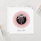 Carte Joyeuse fête des mères (Devant/Arrière en situation)