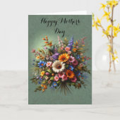 Carte Joyeuse fête des Mères 2 (Fleur jaune)