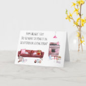 Carte Joyeuse fête des Mères 2021  Quarantaine Restez à  (Fleur jaune)