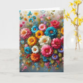 Carte Joyeuse fête des Mères 3 (Fleur jaune)