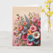Carte Joyeuse fête des Mères 4 (Fleur jaune)