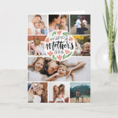 Carte Joyeuse Fête des Mères 9 photo floral mignon (Devant)