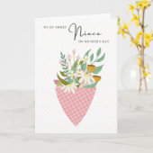 Carte Joyeuse Fête des mères à mon bouquet de fête des m (Fleur jaune)