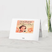 Carte Joyeuse fête des mères avec des fleurs (Dos)