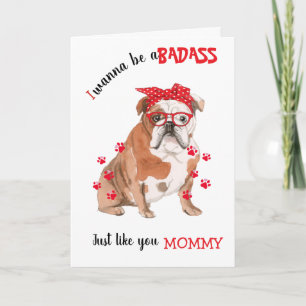 Carte Joyeuse fête des Mères Badass de la part de votre