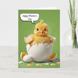 Carte Joyeuse Fête des Mères Bébé poussin