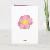 Carte Joyeuse Fête des Mères Bébé Singe (Dos)