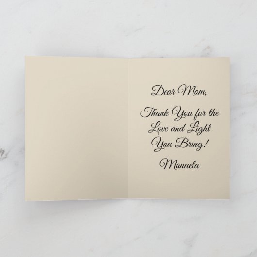 Carte Joyeuse fête des mères Chat drôle (Intérieur)