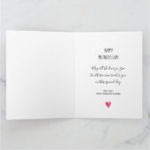 Carte "Joyeuse Fête des Mères" Cœur de fleurs à l'aquare (Intérieur)