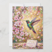 Carte Joyeuse Fête des Mères Colibri (Devant)