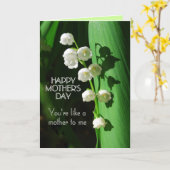 Carte Joyeuse fête des mères comme une mère pour moi Lil (Fleur jaune)