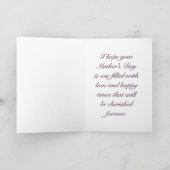 Carte Joyeuse fête des mères dans le violet (Intérieur)