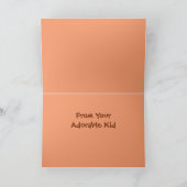 Carte Joyeuse fête des mères de Adorable Kid (chèvre) (Intérieur)