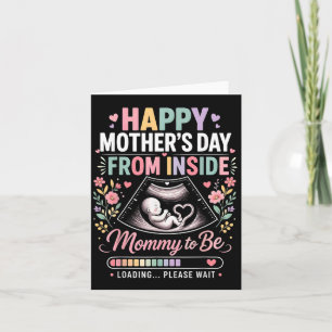Carte Joyeuse Fête des Mères de Bébé à Naître Chargement