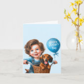 Carte Joyeuse fête des mères de la part de votre fils (Fleur jaune)