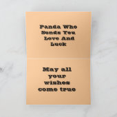 Carte Joyeuse fête des mères de Panda (Intérieur)
