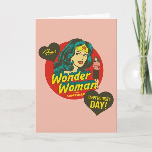 Carte Joyeuse fête des mères de Wonder Woman (Devant)