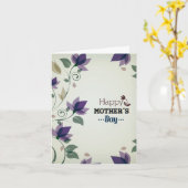 Carte Joyeuse fête des mères Design floral élégant (Fleur jaune)