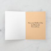 Carte Joyeuse Fête des Mères Dieu vous bénisse Oiseau Go (Intérieur)