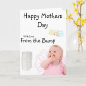 Carte Joyeuse Fête Des Mères Du Bump (Fleur jaune)