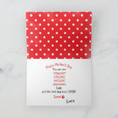 Carte Joyeuse fête des Mères Dur à cuire de la part de v (Intérieur)