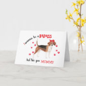 Carte Joyeuse fête des Mères Dur à cuire de la part de v (Fleur jaune)