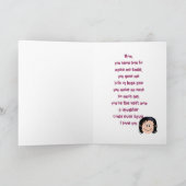 Carte Joyeuse Fête des mères (Fille) (Intérieur)