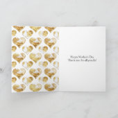 Carte Joyeuse Fête des Mères Fleur d'Or (Intérieur)