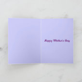 Carte Joyeuse Fête des Mères Fleurs de verre tendues dan (Intérieur)