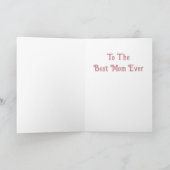 Carte Joyeuse Fête des Mères Fleurs Victoriennes Cur Flu (Intérieur)